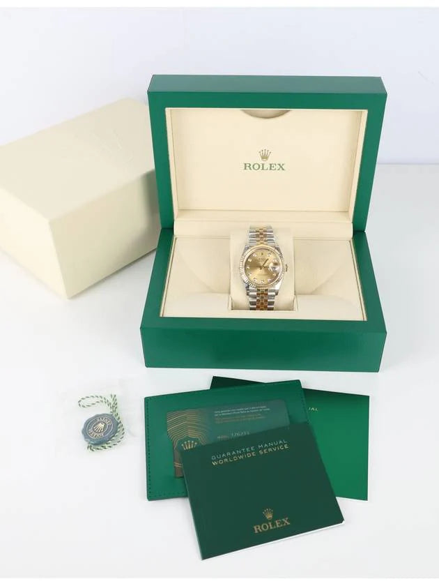 Datejust two tone diamond Gold dial Jubilee