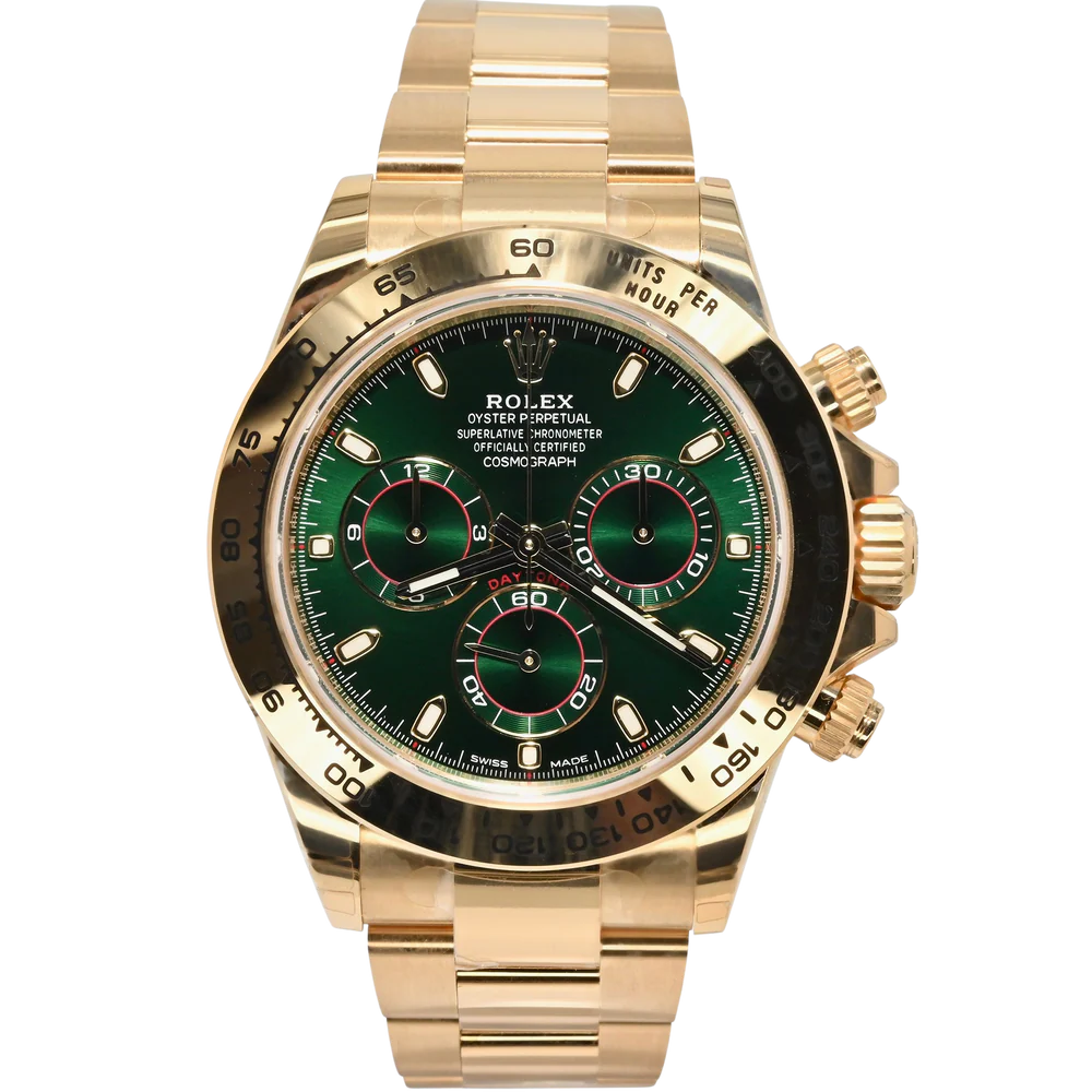 Cosmograph Daytona Gold Green Dial 40mm